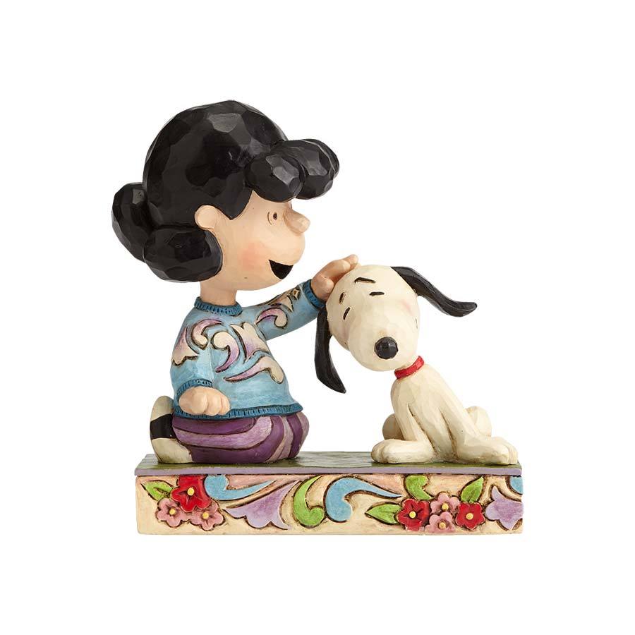 Lucy Petting Snoopy