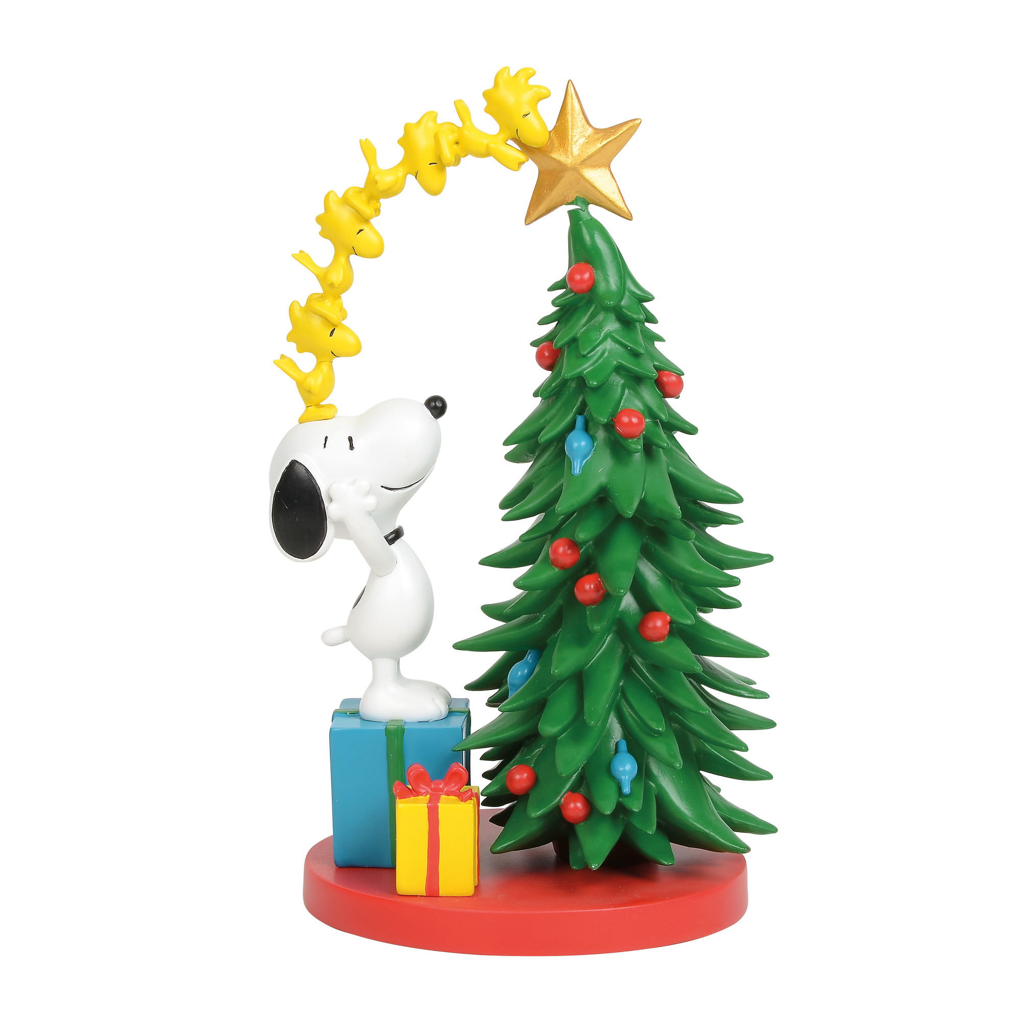 Snoopy Decorating the Tree Figurine
