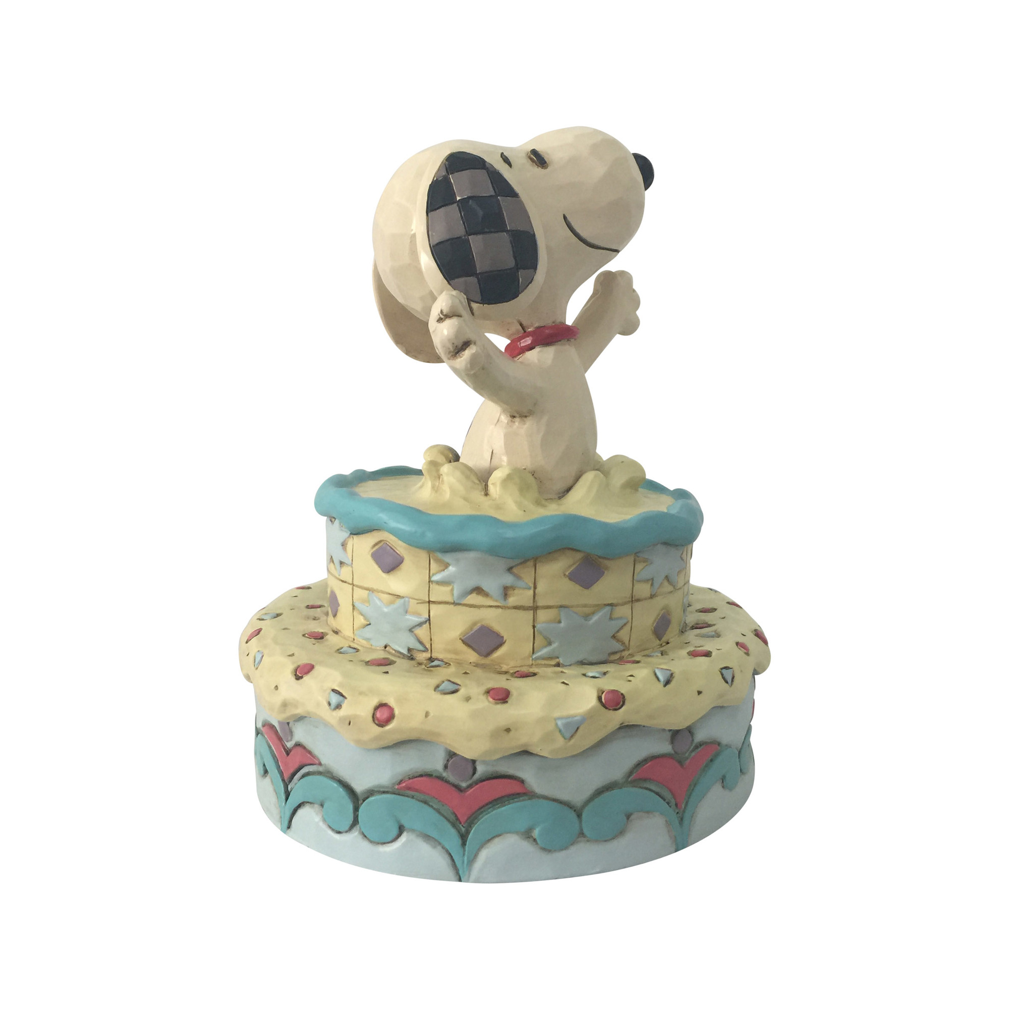 Snoopy Jumping Out Bday Cake
