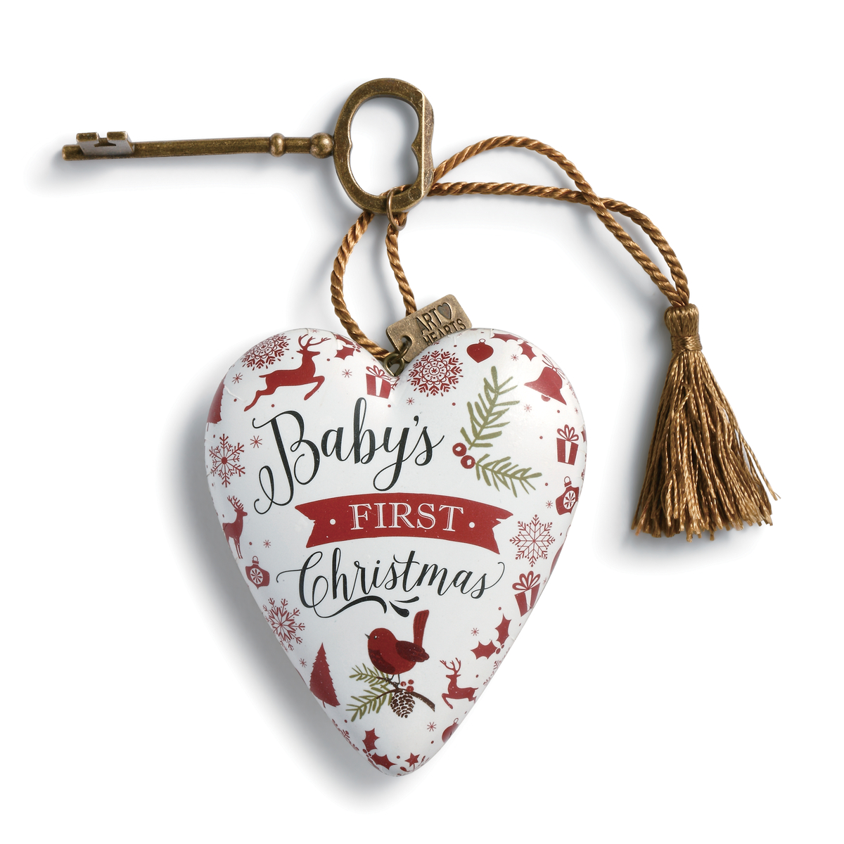 Baby's First Christmas Art Heart (RETIRED)