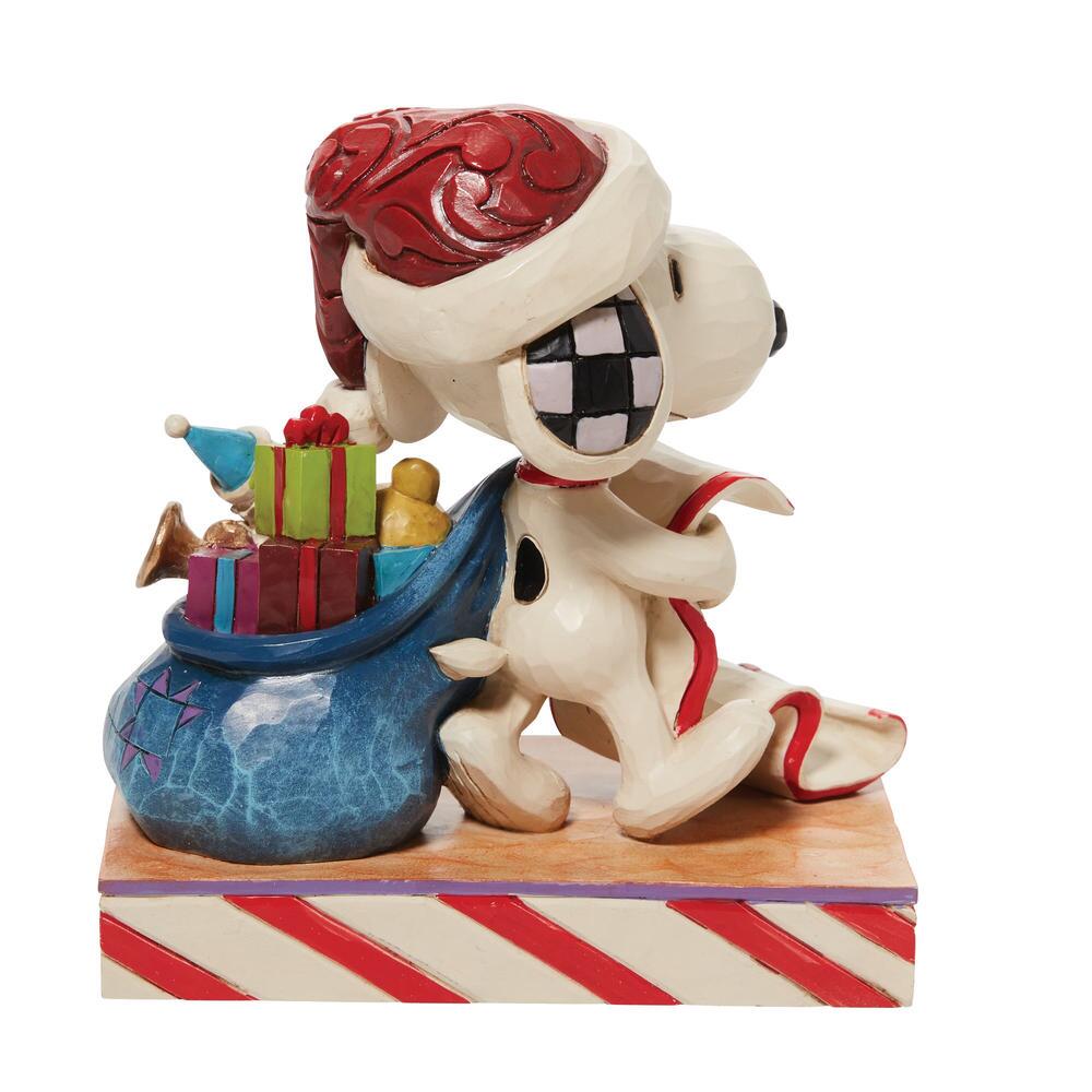 Santa Snoopy with List and Bag